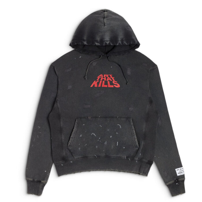 Art That Kills Distressed Logo Hoodie