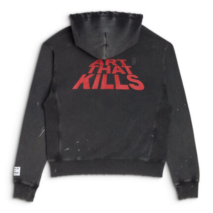 Art That Kills Distressed Logo Hoodie