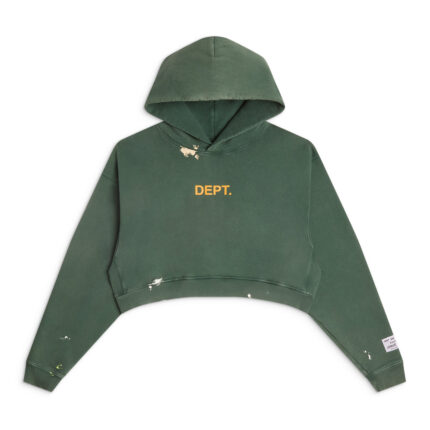 Dept Women’s Cropped Painted Logo Hoodie